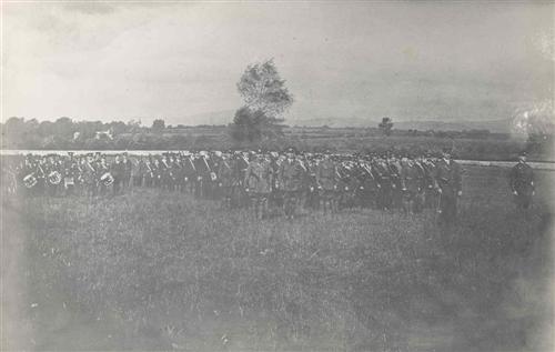 The Limerick City Battalion at Killonan, Easter Sunday, 1916; kindly supplied by Limerick Museum