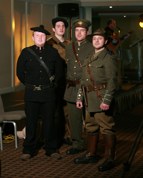 The Quarry Players in period uniforms